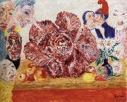 James Ensor Red Cabbage and Masks painting